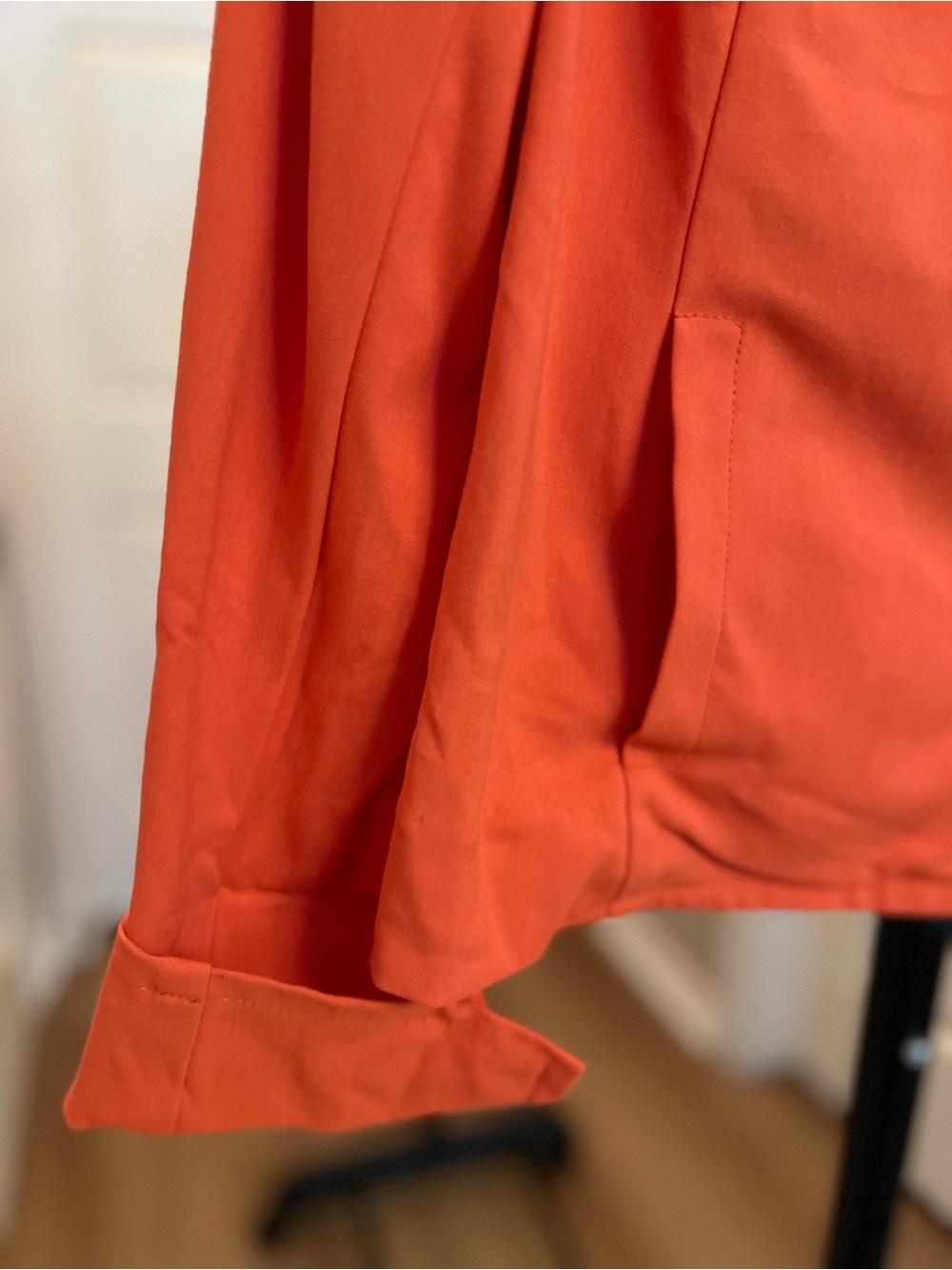 Nina Leonard Bright Orange Tailored Blazer - Picture 3 of 7